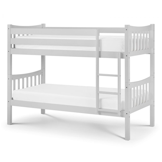 Zabby Wooden Bunk Bed In Grey