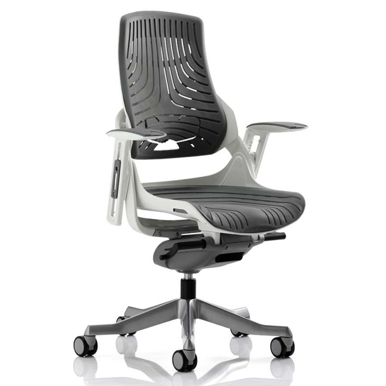 Photo of Zure executive office chair in gel grey with arms