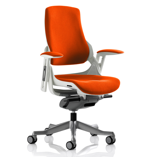 Photo of Zure executive office chair in tabasco red