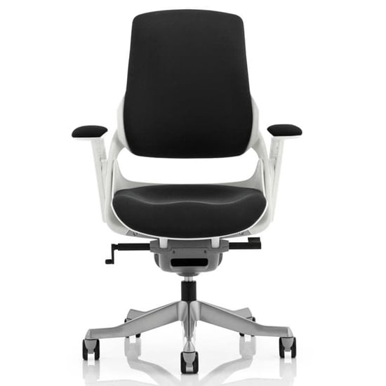Zure Fabric Executive Office Chair In Black With Arms_2