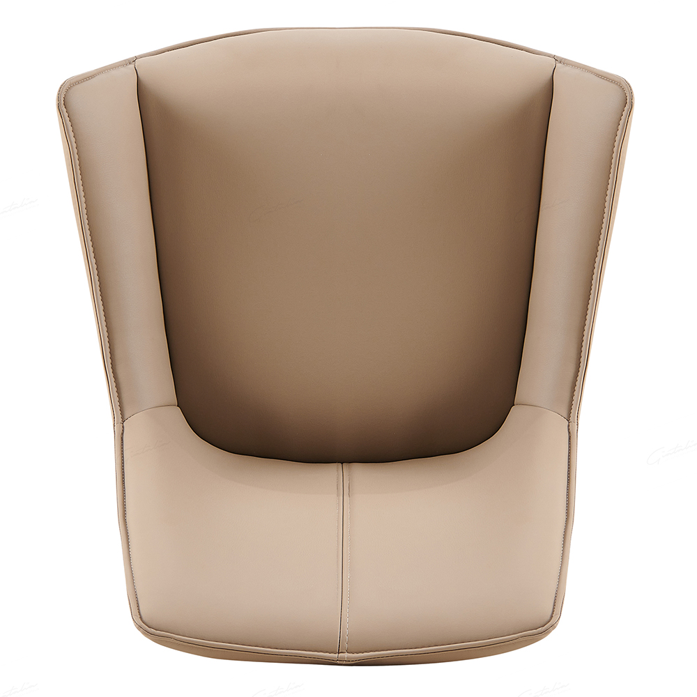 Zurich Mink PU Leather Dining Chairs With Black Legs In Pair