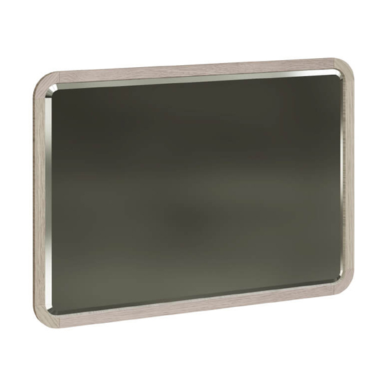 Read more about Zurich wall mirror in parisian cream wooden frame