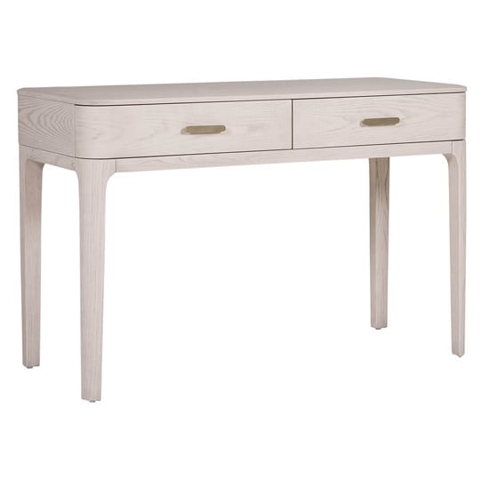 Product photograph of Zurich Wooden Dressing Table With 2 Drawers In Parisian Cream from Furniture in Fashion