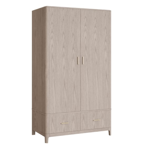 Zurich Wooden Wardrobe With 2 Doors In Parisian Cream