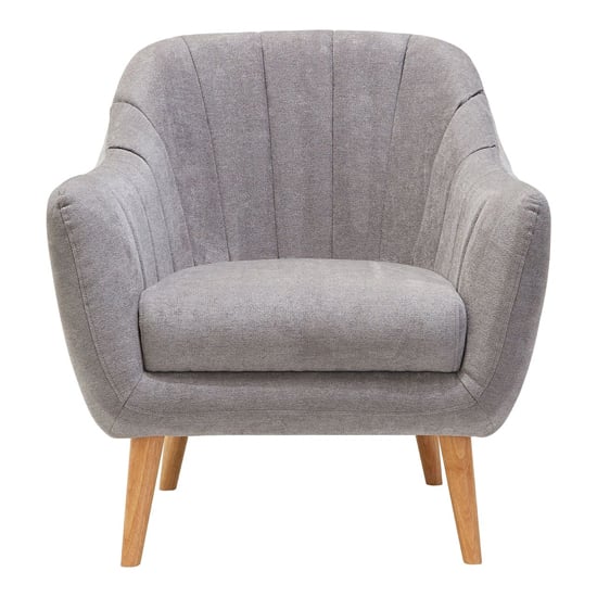 Zurichy Upholstered Fabric Armchair In Grey_2