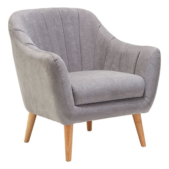 Zurichy Upholstered Fabric Armchair In Grey_1
