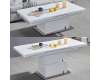 Elgin Extending High Gloss Coffee To Dining Table In White