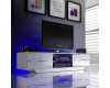 Sienna High Gloss TV Stand In White With Multi LED Lighting