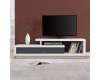 Celia High Gloss TV Stand With 2 Drawers In White And Grey