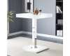 Topaz High Gloss Bar Table Square In White
