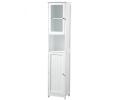 Bathroom cabinet in white wood with a mirrored door | Furniture in Fashion