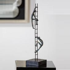 Balance of Power Sculpture In Bronze With Black Base - UK