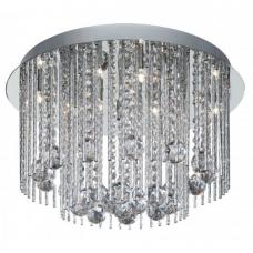 Beatrix 8 Light Semi Flush Ceiling Light Polished Chrome - UK