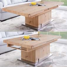 Elgin Extending Wooden Coffee In To Dining Table In Sonoma Oak - UK