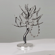 Jewellery Tree In Poly Silver - UK