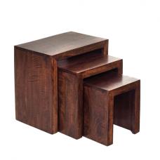 Mango Wood Nest of 3 Tables - UK