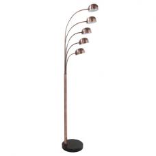 Tupelo Floor Lamp In Brown With Black Marble Base - UK