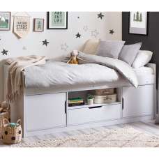 Abana Wooden Low Sleeper Children Bed In White - UK