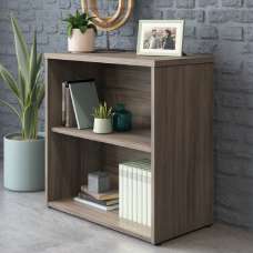 Aberdare Wooden Bookcase With 2 Shelves In Hudson Elm - UK