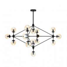 Abita 15 Bulbs Pendant Light In Matte Black - UK
