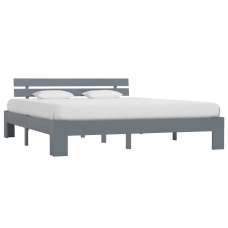 Absecon Wooden Super King Size Bed In Grey - UK