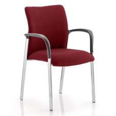 Academy Fabric Back Visitor Chair In Ginseng Chilli With Arms - UK
