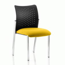 Academy Office Visitor Chair In Senna Yellow No Arms - UK