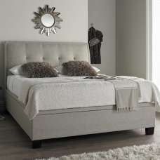 Accord Fabric Ottoman Storage King Size Bed In Oatmeal - UK