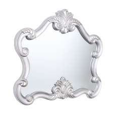 Acorn Wall Bedroom Mirror In Silver Frame - UK