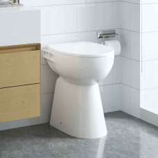 Adel White Rimless Comfort Height Toilet - Soft Close Seat - UK