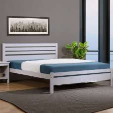 Adkins Wooden Small Double In Grey - UK