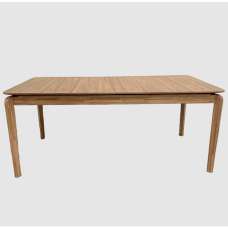Adrian Wooden Rectangular Extending Dining Table In Natural - UK