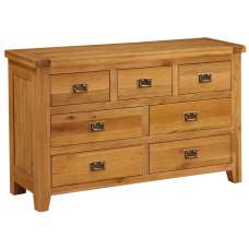Adriel Wooden Chest Of 7 Drawers In Light Oak - UK