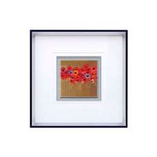 Agatiyo Poppies Two Square Wall Art Frame In Multicolor - UK