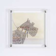 Agatiyo Scottie Wall Art Frame In Multicolor - UK