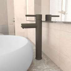 Agnano Tall Basin Mixer Tap - Grey - UK