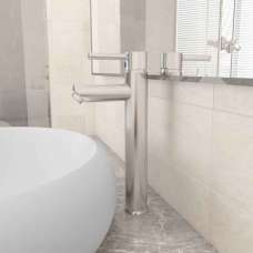 Agnano Tall Basin Mixer Tap - Silver - UK