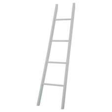 Alaskan Wooden Bathroom Towel Ladder In Grey - UK