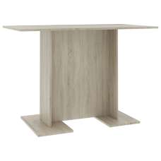 Alayka Rectangular Wooden Dining Table In Sonoma Oak - UK