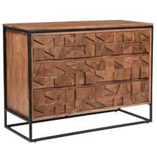 Albany Wooden Chest Of 6 Drawers In Natural - UK