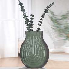 Albemarle Large Ceramics Vase In Green - UK