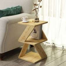 Albeni Wooden Side Table in Sapphire Oak - UK