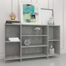 Algot Wooden Shelving Unit With 4 Shelves In Concrete Effect - UK