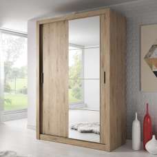 Allen Wardrobe With 2 Sliding Doors In Shetland Oak - UK