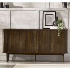 Allen Wooden Sideboard With 2 Sliding Doors 2 Drawers In Dark Oak - UK