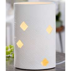 Allston Tall Porcelain Table Lamp In White - UK