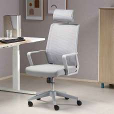 Alpine Fabric Home And Office Plus Chair - Grey - UK