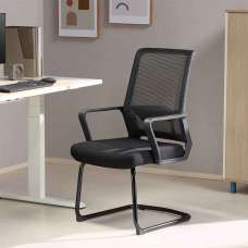Alpine Fabric Home And Office Visitor Chair - Black - UK
