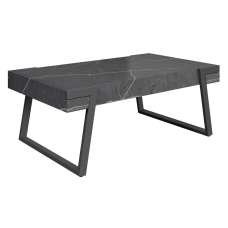 Alpine Wooden Coffee Table In Grey Marble Effect - UK