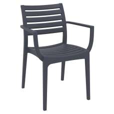 Alto Polypropylene Outdoor Armchair In Dark Grey - UK
